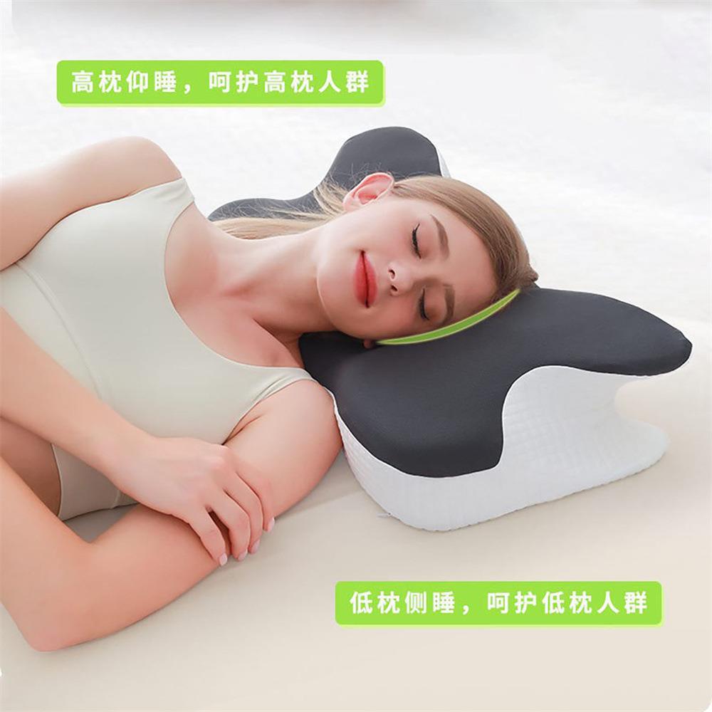 境蝴蝶型YTBIKL-7睡眠记跨枕忆慢回弹酒店零物压力蝶形枕护颈生机