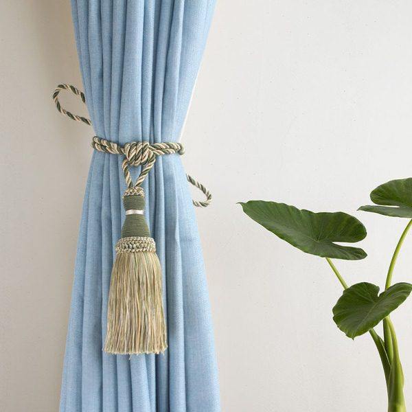 茜茜 免打孔窗帘绑带挂球绳扣田园欧式流苏穗子装饰品收纳拢/一对,居家布艺,窗帘绑带,淘宝优惠券,粉丝福利购,淘宝优惠卷