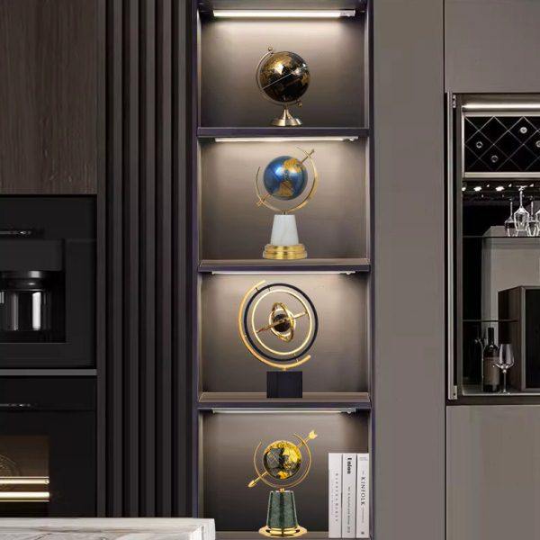 地球仪摆件轻奢高档领导办公室创意电视柜书柜餐厅店铺软装饰品,家居饰品,国学摆件,淘宝优惠券,粉丝福利购,淘宝优惠卷