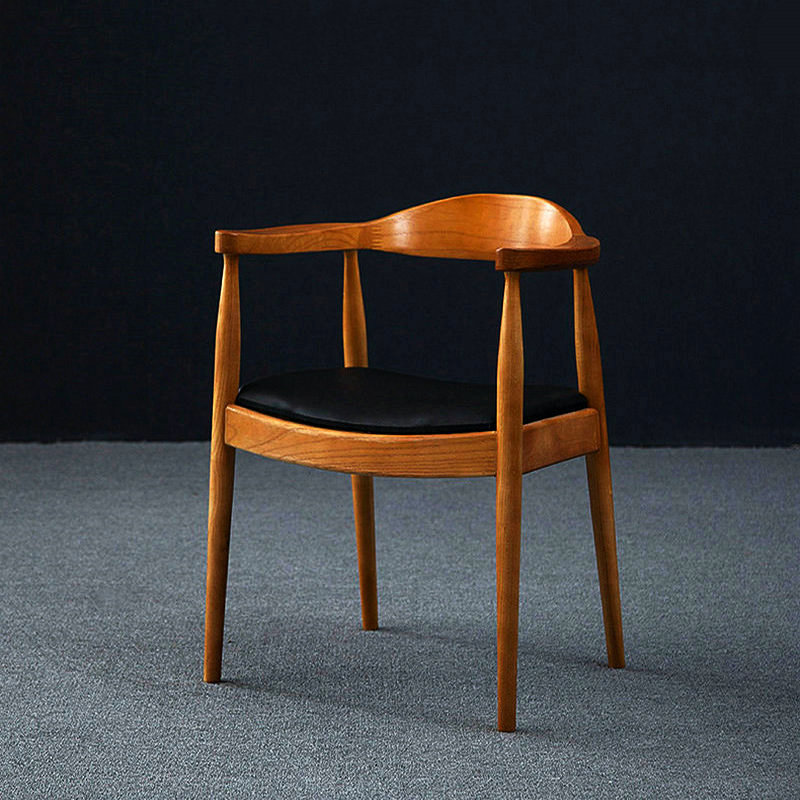 简约实木办公椅扶手靠背椅现代总统椅员工电脑椅老板椅会议室椅子