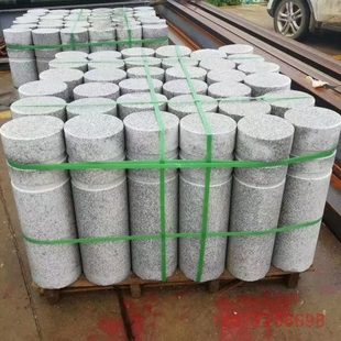 挡车石柱路障圆柱广场石头柱子大理石防撞挡车杆止车拦车柱石柱墩