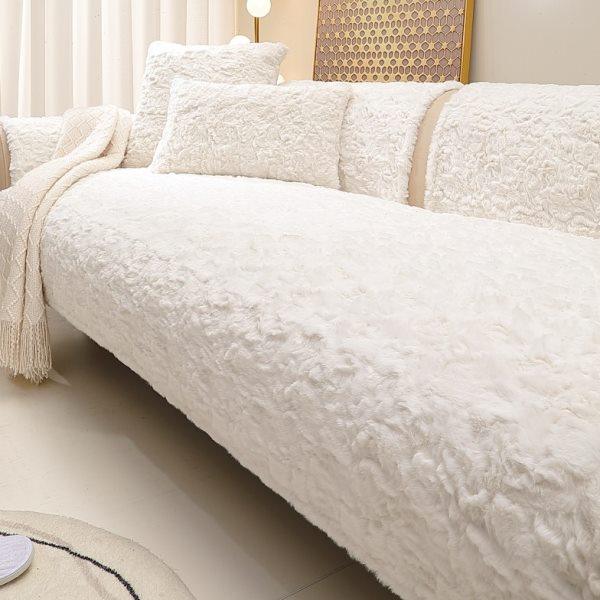 冬季毛绒坐垫轻奢防滑加厚垫子布艺沙发座垫套罩刷花仿羊毛盖布巾,居家布艺,沙发垫,淘宝优惠券,粉丝福利购,淘宝优惠卷