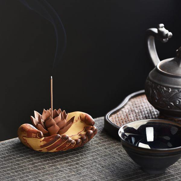 香插香座香托家用禅意 陶瓷线香插香盘莲花香托香炉香台室内包邮,家居饰品,香薰炉,淘宝优惠券,粉丝福利购,淘宝优惠卷