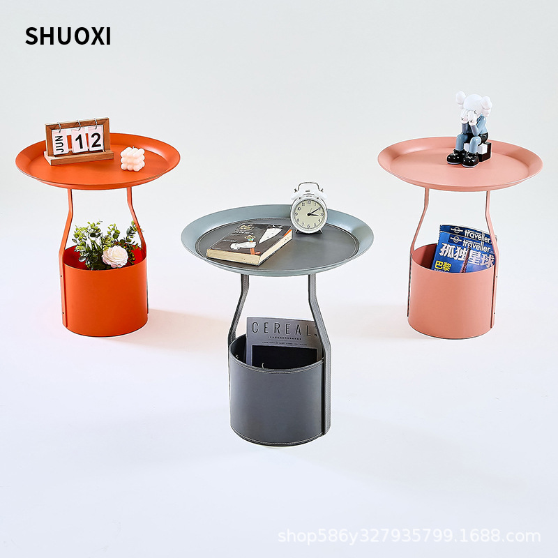 沙发边几简易迷你小桌子简约侧边角几创意茶几轻奢圆桌卧室床边桌