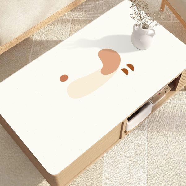 茶几桌垫防滑餐桌桌布轻奢高级感防水防油客厅皮革防烫茶几垫子,居家布艺,茶几垫,淘宝优惠券,粉丝福利购,淘宝优惠卷