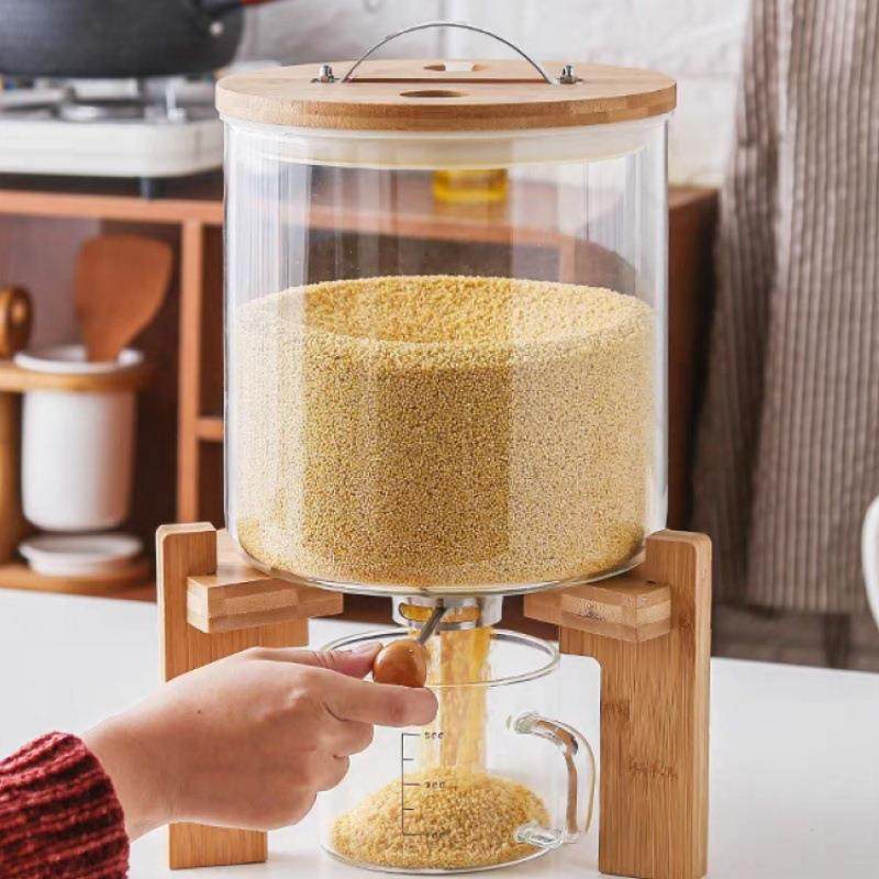 玻璃米桶大号杂粮带底座高硼硅密封大容量米桶杂粮防潮储米面粉缸,节庆用品/礼品,新娘配件,淘宝优惠券,粉丝福利购,淘宝优惠卷