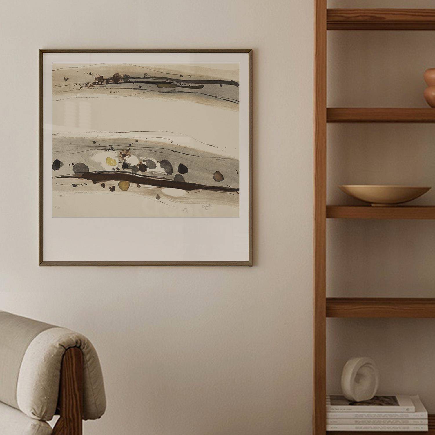 意式简约挂画欧式复古抽象装饰画客厅简约壁画餐厅小众艺术艺术画