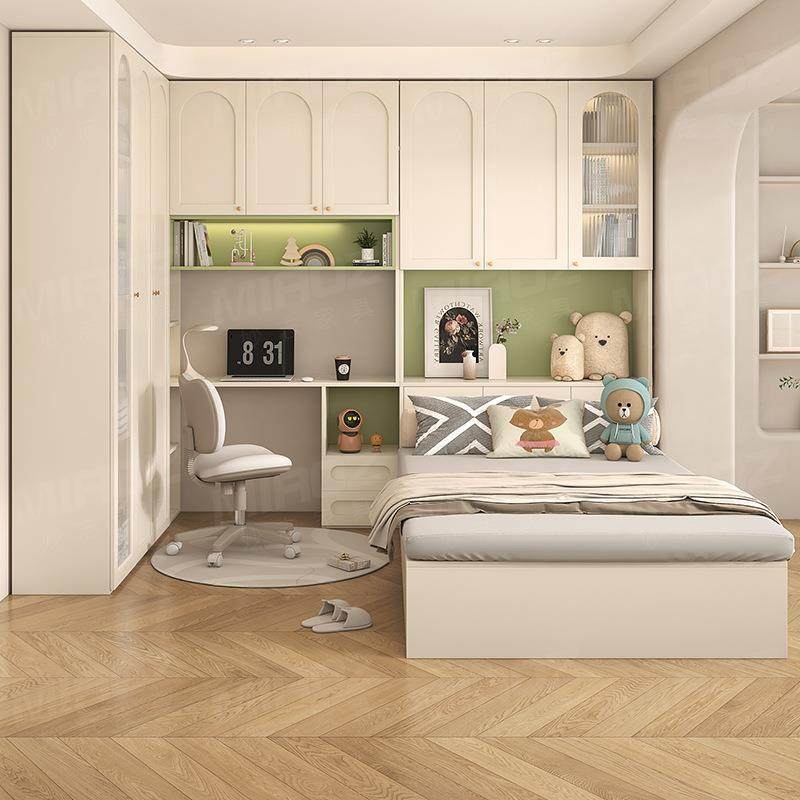 榻榻米床衣柜一体组合床多功能储物床奶油风卧室带书桌实木儿童床,节庆用品/礼品,新娘配件,淘宝优惠券,粉丝福利购,淘宝优惠卷