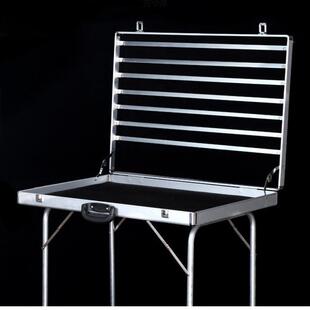 多功能可折叠摆摊箱夜市摆摊地摊箱首饰箱饰品展示架桌铝箱厂批ZM