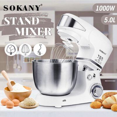 SOKANY206多功能自动家用厨师机揉面机StandMixer5L