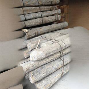 所罗门大叶紫檀皮灰黑檀原木直销异形雕刻实木