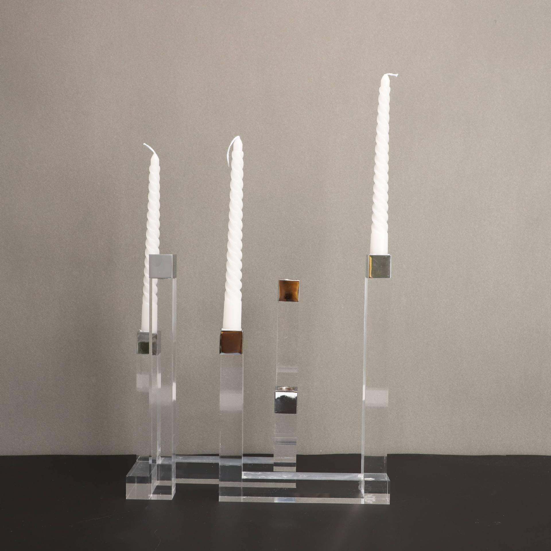 现代简约亚克力透明烛台摆件样板房卧室书房桌面客厅玄关饰品摆件,收纳整理,烫衣板及配件,淘宝优惠券,粉丝福利购,淘宝优惠卷