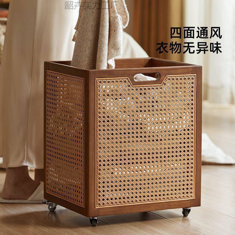衣物收纳筐家用轻奢脏衣篓玩具收纳桶高颜值移动洗衣筐被子收纳箱