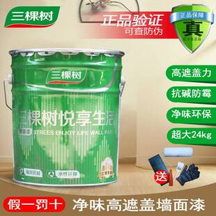 乳胶漆白色内墙室内家用彩色刷墙漆涂料自刷油漆小桶墙面漆