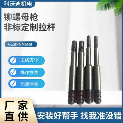 GESIPA现货铆钉枪配件铆螺母枪非标按需制作拉杆气动工具配件