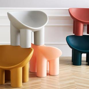 北欧设计师大象腿椅子网红民宿单人户外懒人沙发创意休闲儿童凳子