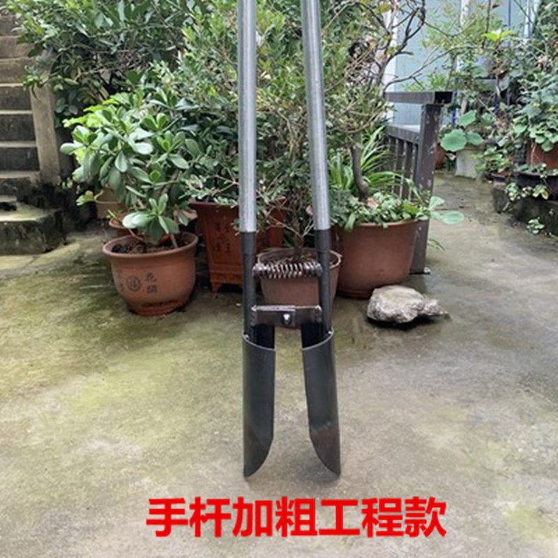 对铲子夹锹掏土挖坑电力施工具挖洞神器电杆勺子洛阳铲打洞电线杆