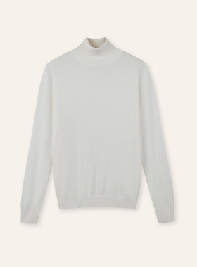 STELLAM女装DIAMOND 纯色高领羊毛针织圆领秋冬