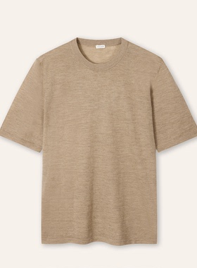 STELLAM女装ELGIN100%羊绒衫简约圆领上衣短袖T恤