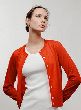 STELLAM女装S.class超细羊毛开衫针织衫外套