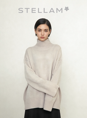STELLAM女装 PHOEBE 寬版高領羊毛毛衣
