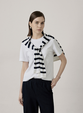 STELLAM| 透气精梳棉短袖T恤-RIS