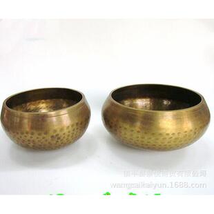 铜磬铜钵纯铜法器铜罄佛音钵用品钵音碗冥想音疗静心钵厚磬