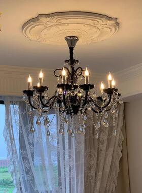 俪和复古法式客厅卧室水晶蜡烛吊灯北欧美式轻奢高级感别墅灯具