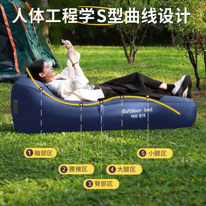 户外自动充气床露营便携睡垫加厚TPU防水快速自动充气沙发