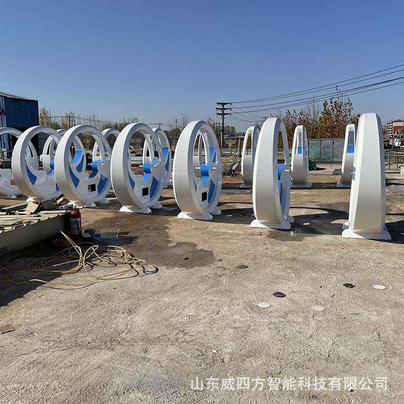 脚踩发光单车无动力设备景观互动游乐道具呐喊喷泉音乐动感单车