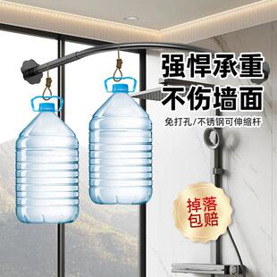 免打孔可伸缩浴室淋浴隔断浴帘杆卫生间不锈钢弧形