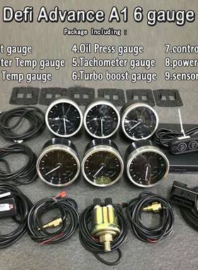 汽车改装DefiA1obd仪表AdvanceZD多功能N2液晶仪表赛车六连表
