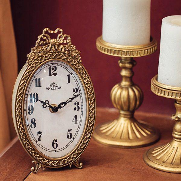 你可居法式复古座钟桌面摆件卧室床边钟表台钟装饰时钟摆放式,家居饰品,座钟,淘宝优惠券,粉丝福利购,淘宝优惠卷