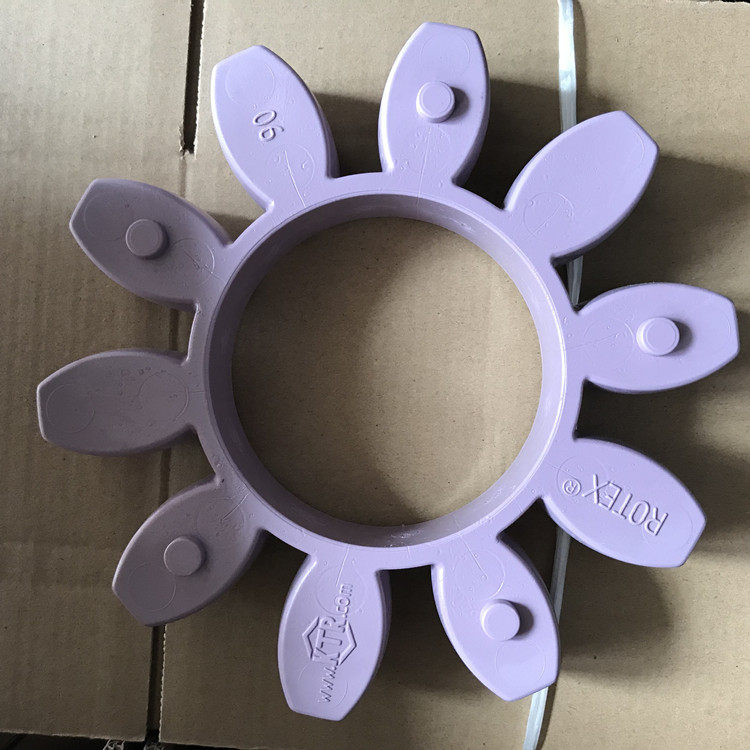 ROTEX55外径120联轴器减震缓冲垫子八角弹性体8瓣梅花圈内60胶块