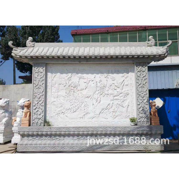 景观白石壁画学校人物浮雕制作价格青石镂空浮雕图