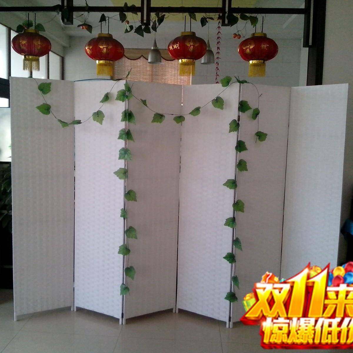 挡风藤编折叠移动拉伸屏风入户隔断办公室卧室客厅酒店包间墙,机械设备,其他机械设备,淘宝优惠券,粉丝福利购,淘宝优惠卷