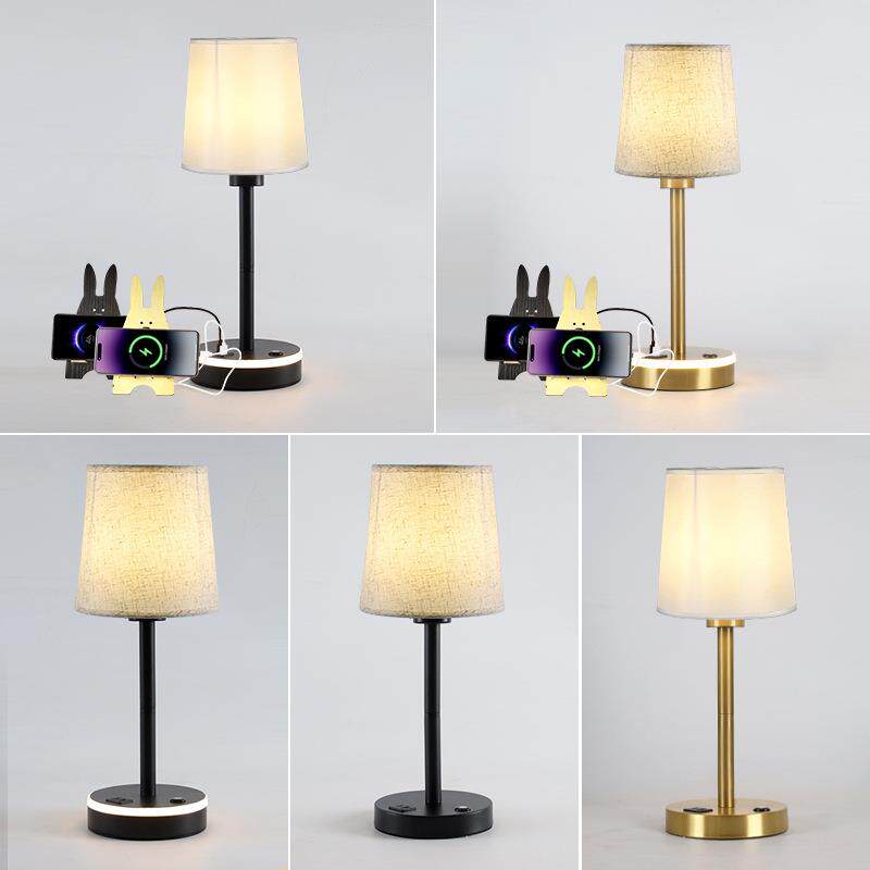 新款创意充电台灯LED触摸无极调光台灯简约卧室学习灯带USB充电灯