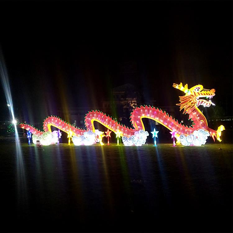 元宵节花灯景区大型灯会灯展商业古镇庙广场龙凤吉祥2024龙年彩灯