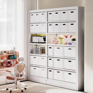 日式图书馆书架收纳盒厨房橱柜家用杂物玩具直角折叠收纳箱储物盒