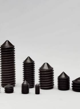 12.9内六角尖尾发黑GB78DIN914英制美制4-40紧定止付机米螺丝现货