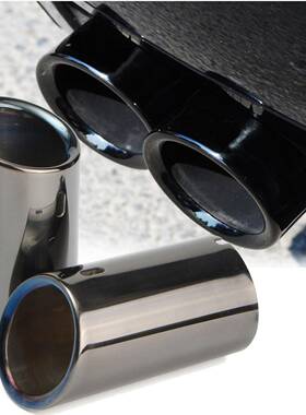 一对适用于宝马E90E923系06-10年排气管尾喉黑色