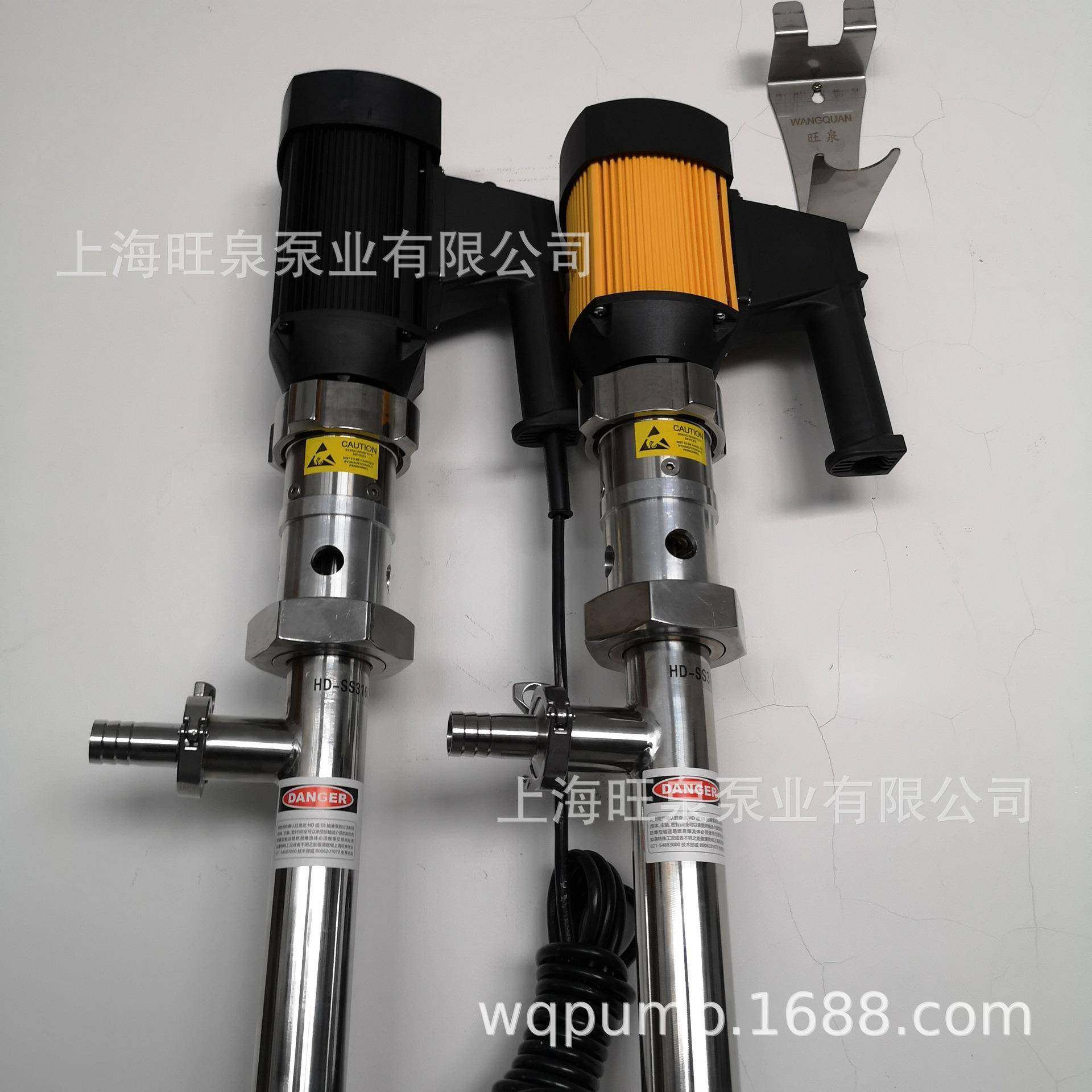 旺泉HD-EX2-液V+SS319776L--1000HV250VT螺杆式抽泵、手树脂油桶