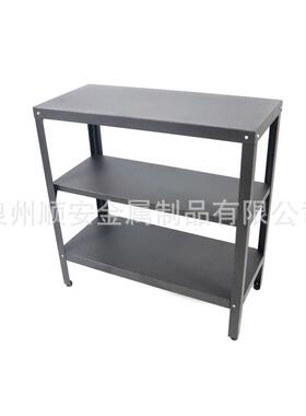 黑色家三层货架置物架落地厨房小货架铁用架多层小RC922111型架简