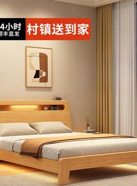 实木租床1简米8CJA双人床现代约经济型款出房屋家用新1.5米单人床