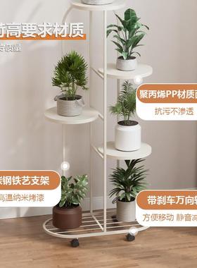 盆轻奢内ssy-爆款客厅多室层花架阳台绿萝花层铁架艺落地式花盆装