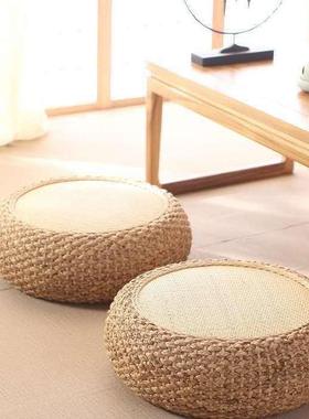 藤编团客厅草编家用上坐垫蒲加ZSyJ7aAM厚圆形榻坐榻米日式拜地佛