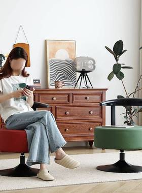 客单人发椅背懒人沙发靠椅JSW小户型圆沙形旋转座椅厅阳台休闲椅