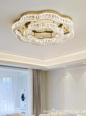 2025新款客厅吸晶灯水灯43835现代简约气大轻奢法式护眼餐厅主卧