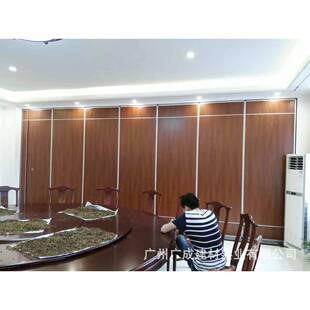 人隔音隔断店动85型70型墙新款活动隔移断造板门展厅推拉旋转实木