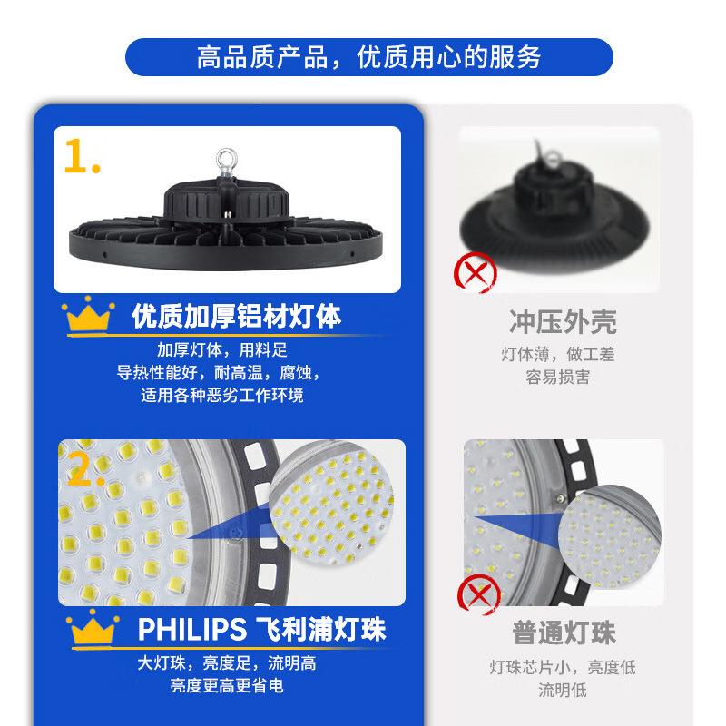 跨境ufo工矿灯水防尘1ORL00W厂房工厂车间仓库天飞照明le棚d防碟
